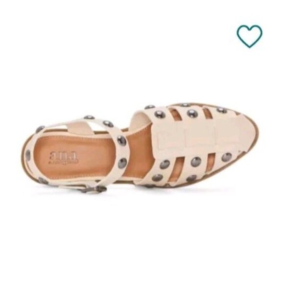 Women's A N.A. Studded Norma Fisherman Sandals in Cream‎ Size 7M NEW $60 - Picture 7 of 13